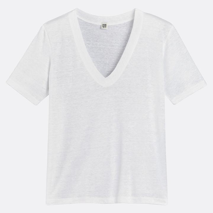 Immagine prodotto La Redoute Collections T-Shirt mit V-Ausschnitt (S)