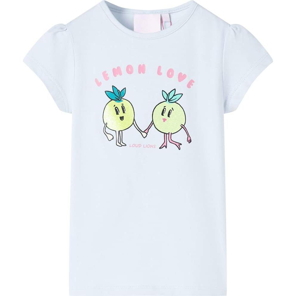 VidaXL, Jungen, Shirt, Kinder-T-Shirt Hellblau 140,Material: 95 % Baumwolle. 5, Blau, (140)