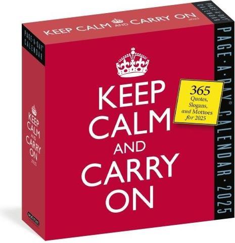 Actual product image Keep Calm and Carry On Page-A-Day® Calendar 2025 (13 x 13 cm, English)