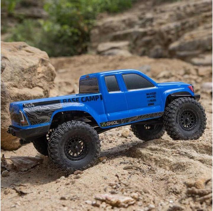 Actual product image Axial Rock Crawler SCX24 Base Camp 4WD, Blue RTR 1:24 (RTR Ready-to-Run)