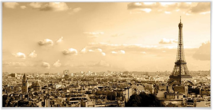 Produktbild Trenddeko Paris Skyline - Panorama (80 x 40 cm)