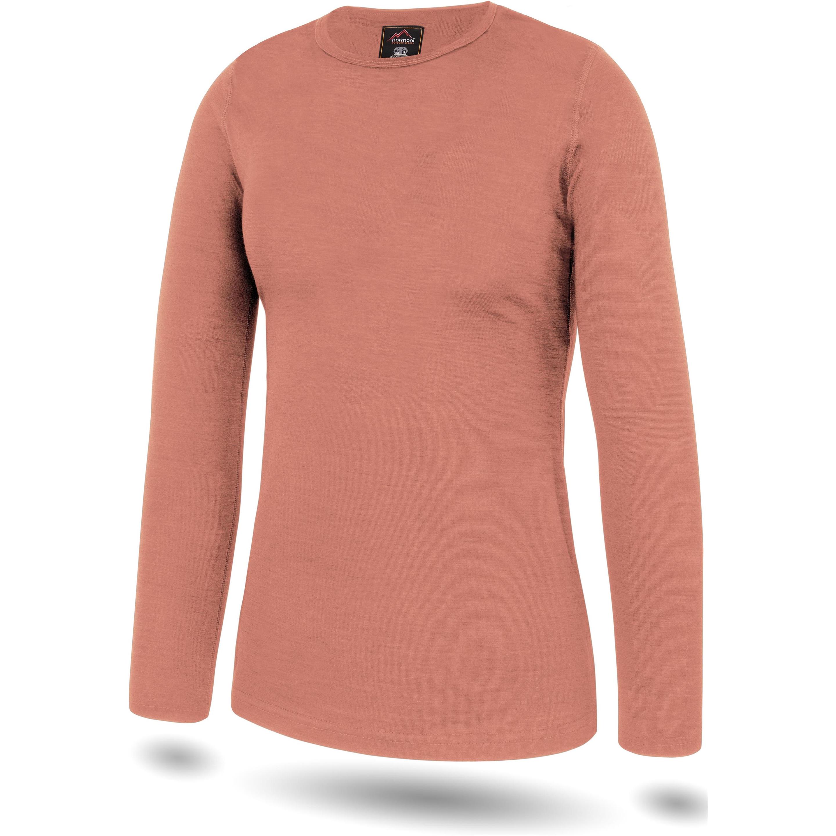 Thumbnail - Normani, Damen, Funktionsshirt, Damen Merino Langarm-Shirt Mandurah (XS), Rosa, XS