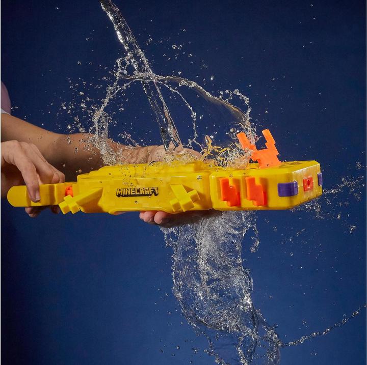 Produktbild Nerf Super Soaker Minecraft Axolotl Wasserblaster (Tank Integriert)