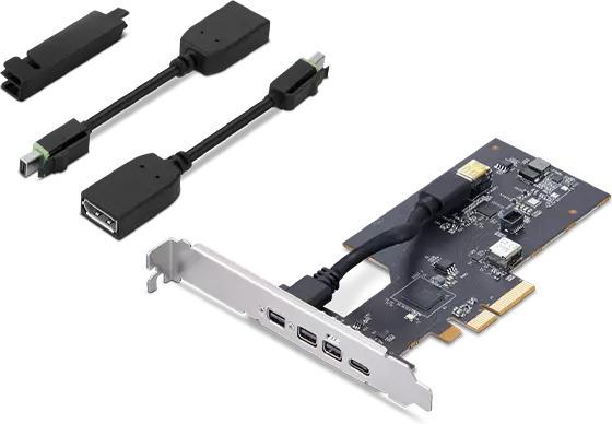 Actual product image Lenovo ThinkStation Thunderbolt 4 PCIe Expansion Card with HP Bracket (PCIe)