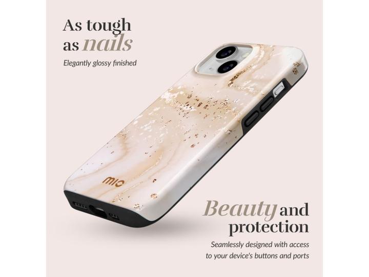 Actual product image Mio Back panel cover Gold Marble Magsafe Compatible for iPhone 17 Pro Max (Apple iPhone 17 Pro Max)