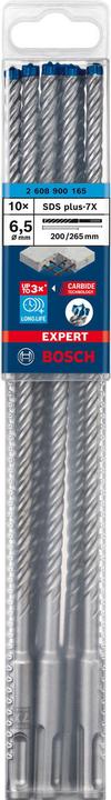Produktbild Bosch Professional Zubehör EXPERT SDS plus-7X Hammerbohrer, 6,5 x 200 x 265 mm, 10-tlg. (6.5 Millimeter)