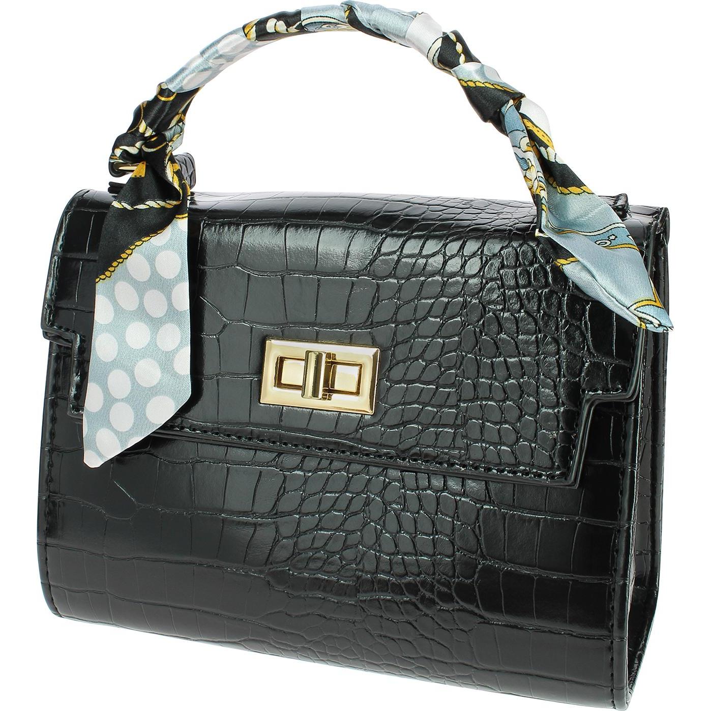 Thumbnail - Gallantry, Tasche, Krokodil Handtasche L'éxotique, Schwarz, (15 l)