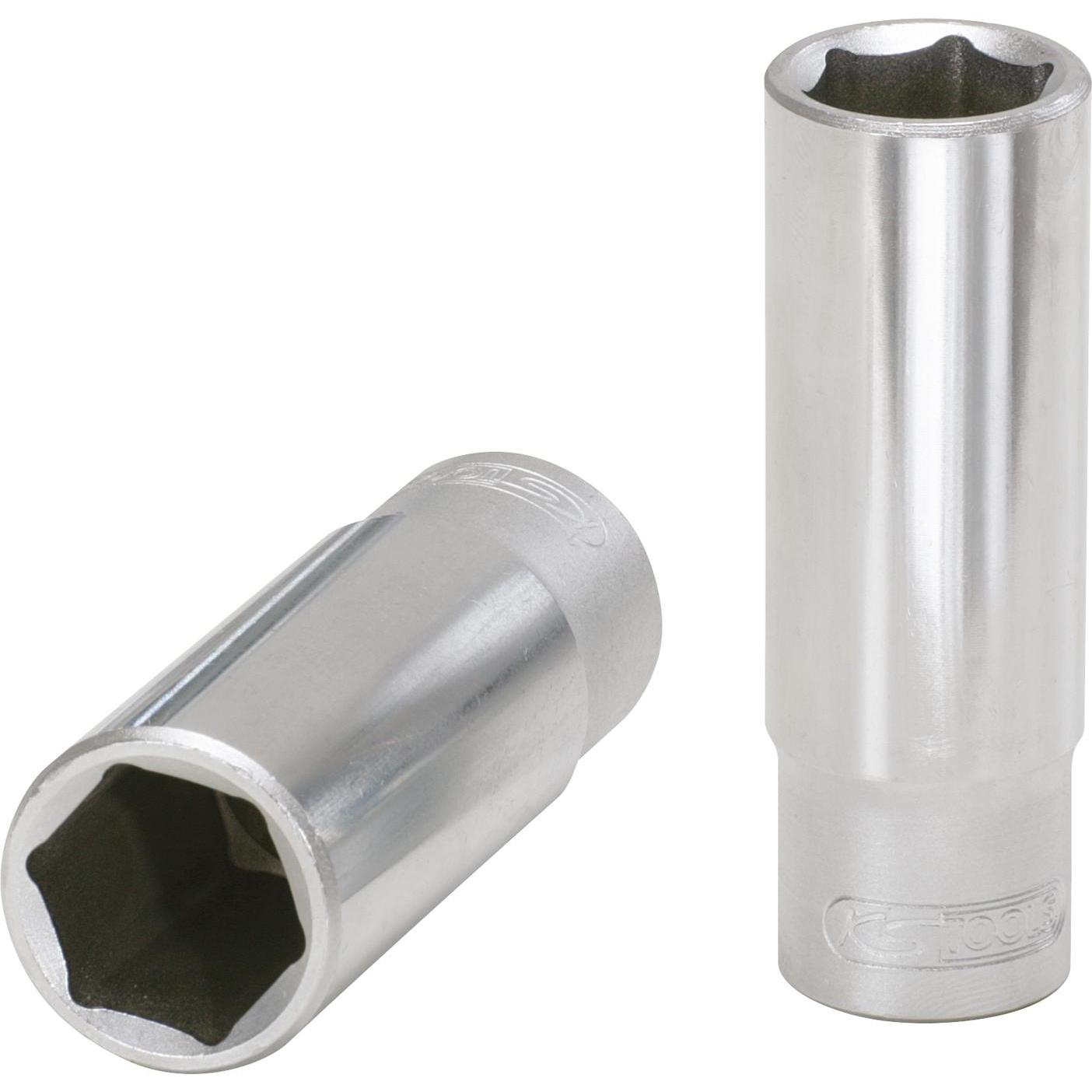 KS Tools, Steckschlüssel + Stecknuss, 1/2" Sechskant-Stecknuss lang (16 mm)