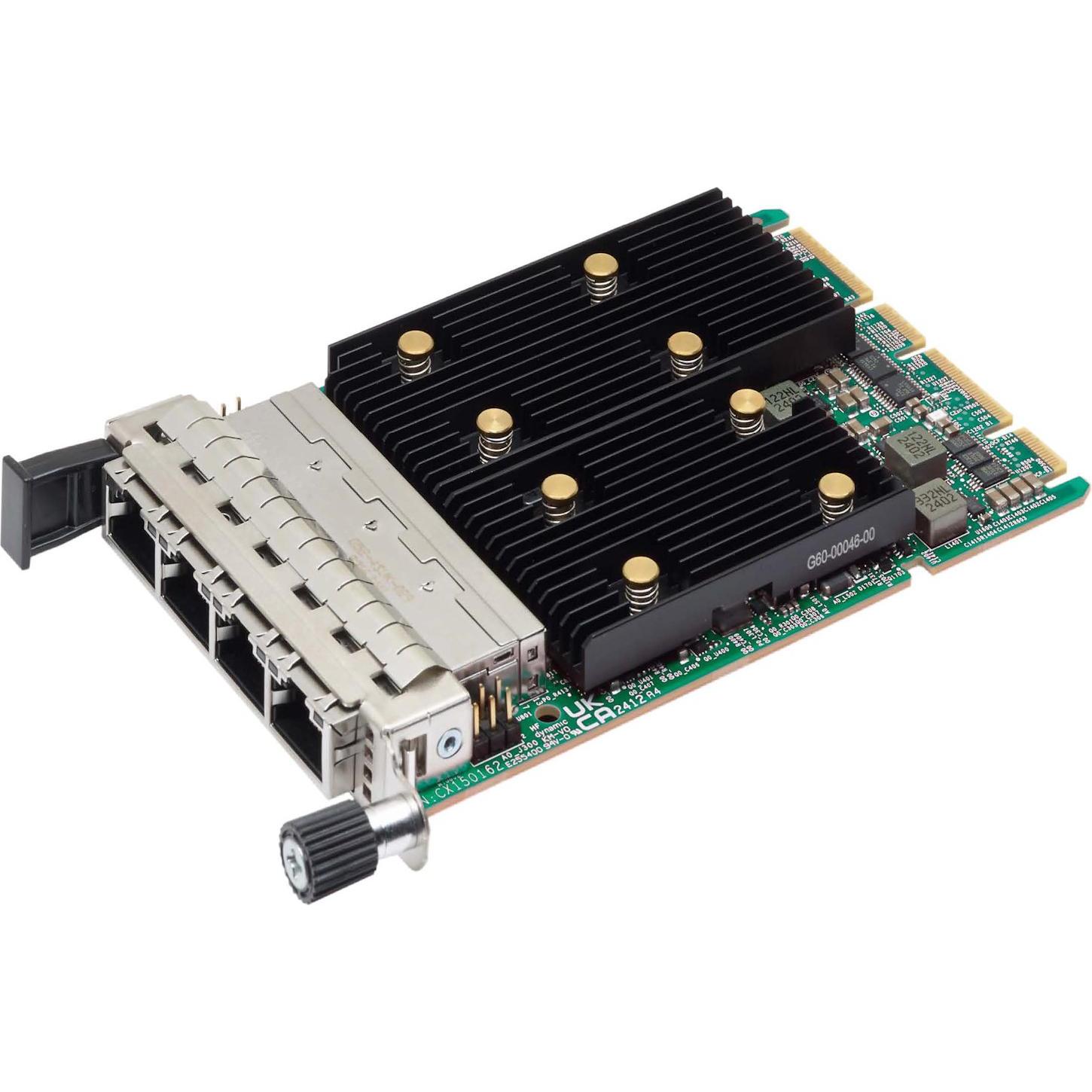Lenovo ISG ThinkSystem Broadcom 57412 10GBASE-T 4-port OCP Ethernet Adapter, Netzwerkkarte, Mehrfarb