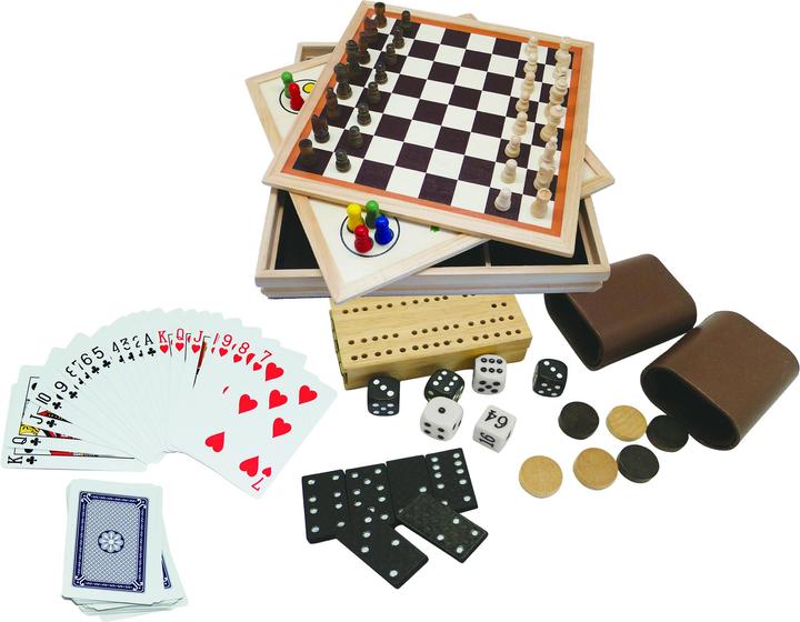 Produktbild Clown games 9-In-1 Game Wood (Italienisch, Französisch, Englisch, Spanisch, Deutsch, Niederländisch)