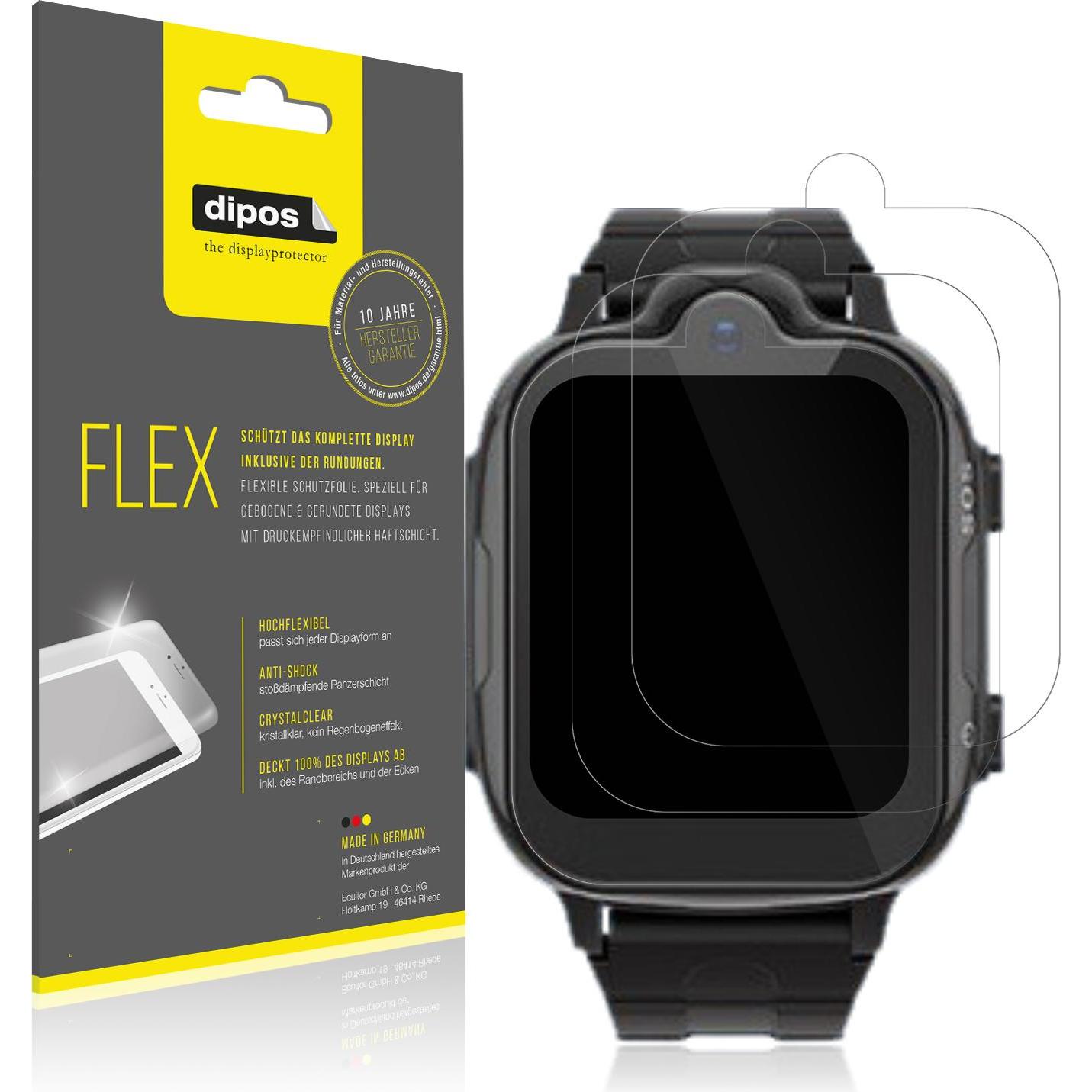 Dipos 3D Full Cover Schutzfolie, Smartwatch Schutzfolie, Transparent