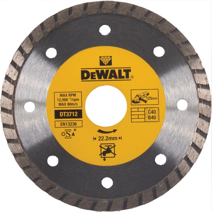 Produktbild DeWalt DT3712QZ Diamantklinge TurboRadkranzdiamanttrennscheibe