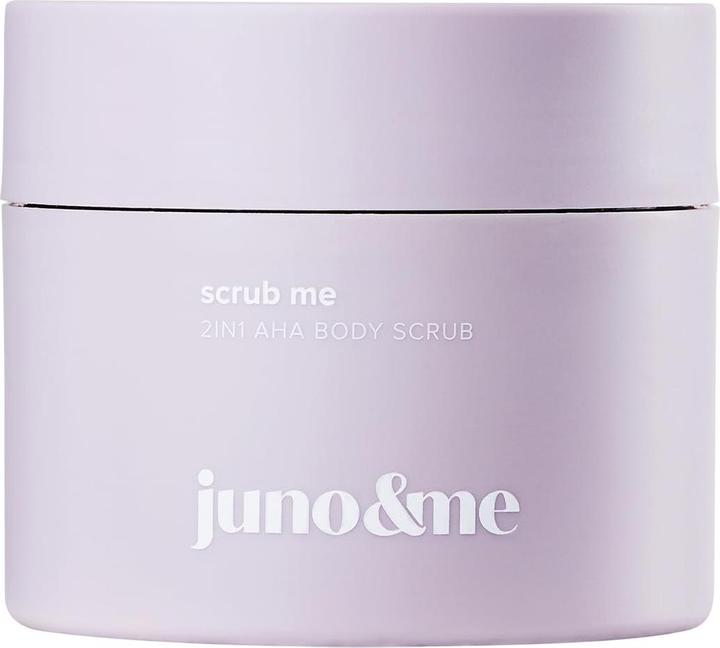 Actual product image Juno & Me 2in1 AHA Body Scrub: Körperpeeling mit Vulkangestein (160 ml)