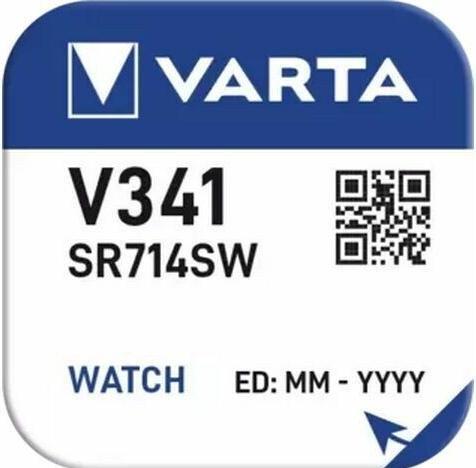 Actual product image Varta Button cell V341, 1.55V, 10pcs. (1 pcs., SR714SW, 15 mAh)