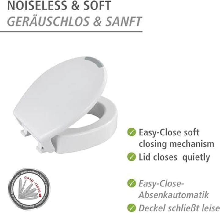 Image du produit Wenko Siège WC Secura Comfort L blanc avec dispositif d'abaissement automatique