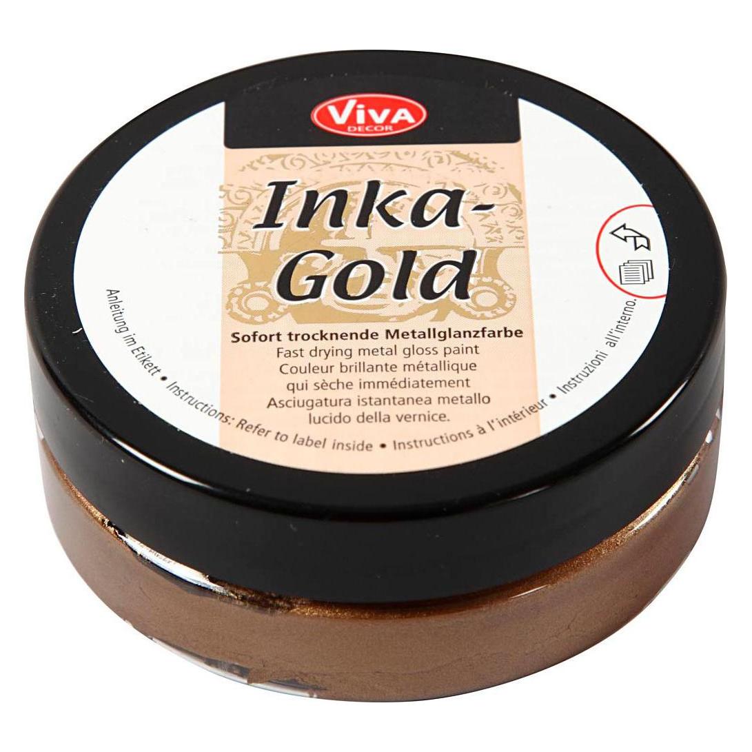 Viva Decor, Kaarsen, Inca Goud, 62, 5 G, Goudbruin (1 Pcs.)