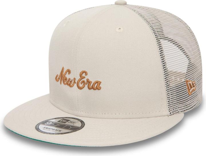 Actual product image New Era 9Fifty Snapback Cap HERITAGE Brand Logo stone - S/M (S, M)