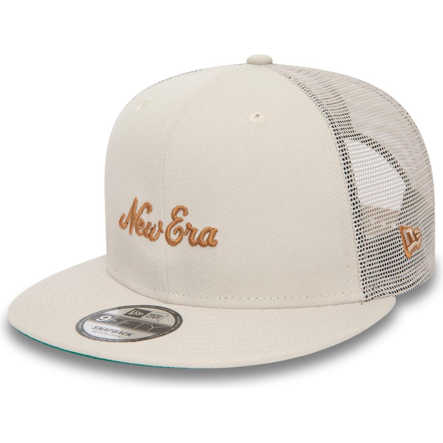 New Era, Herren, Cap, 9Fifty Snapback Cap HERITAGE Brand Logo stone - M/L, Beige, (M)