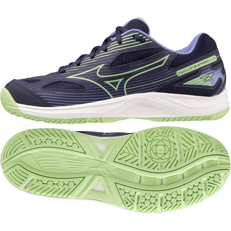 Mizuno, Unisex, Scarpe da palestra, Cyclone Speed 4 Junior (36), Blu