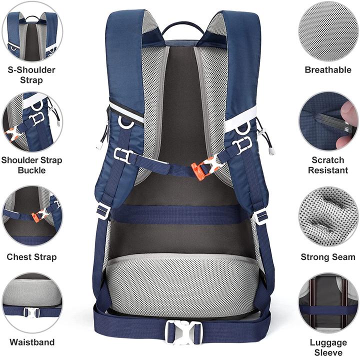Actual product image Homiee Hiking Backpack (45L, Blue) (45 l)