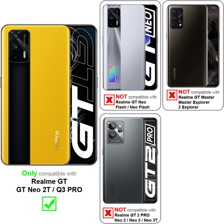 Immagine prodotto Cadorabo Custodia a libro floreale per Realme GT / GT Neo 2T / Q3 PRO (Realme GT Neo 2T, Realme Q3 Pro 5G)