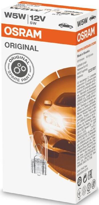 Actual product image Osram Minilampe 5W 12V W2,1X9,5D 2825 (W5W)