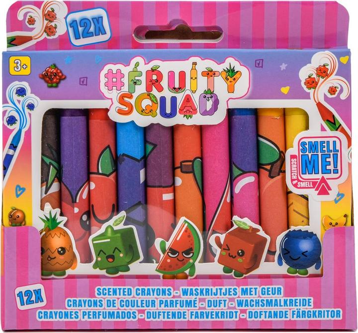 Canenco Pastelli a cera profumati Fruitysquad confezione da 12 pezzi (12x)