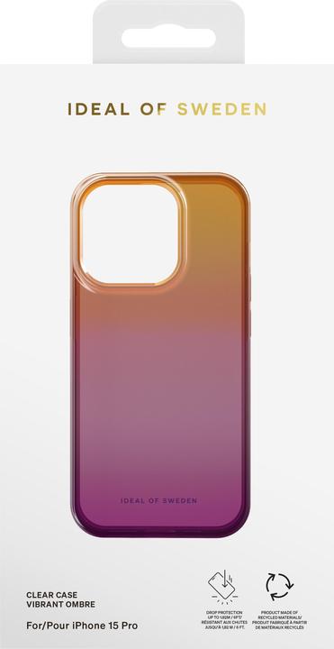 Produktbild iDeal Of Sweden Designer Hard-Cover Vibrant Ombre clear (Apple iPhone 15 Pro)