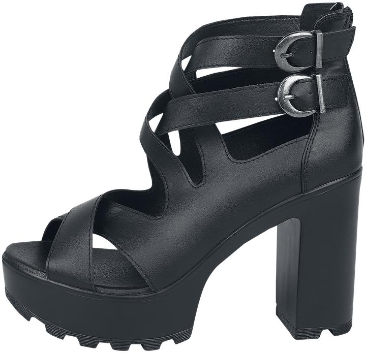 Actual product image Black Premium High Heels mit Riemen (38)