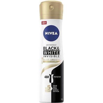 NIVEA, Deo, ack & White Invisible Silky Smooth (Spray, 250 ml)
