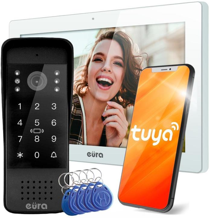 Image du produit Eura INTERPRÈTE VIDÉO VDP-86A3 - 10 moniteur blanc TUYA