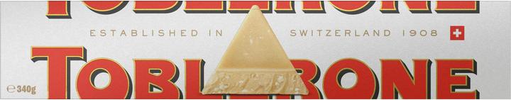 Image du produit Toblerone Weisse Schokolade 340 g, Produkttyp: Weiss (340 g)