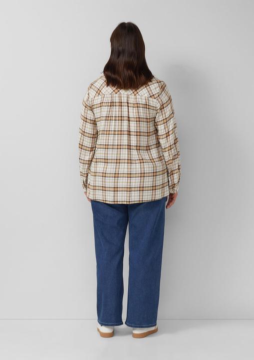 Immagine prodotto s.Oliver Bluse Karierte Hemdbluse im Relaxed Fit mit Rüschenkragen (48)