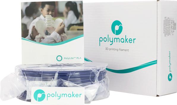 Actual product image Polymaker PolyLite PLA - Blue - 2.85mm (PLA, 2.85 mm, 1000 g)
