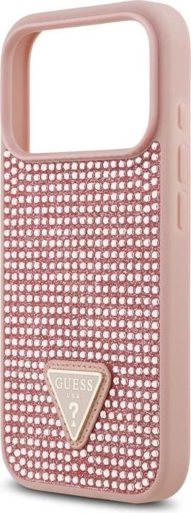 Produktbild Guess - Rhinestone Triangle Logo (GUHCP17LHDGTPP) - iPhone 17 Pro - Pink (Apple iPhone 17 Pro)