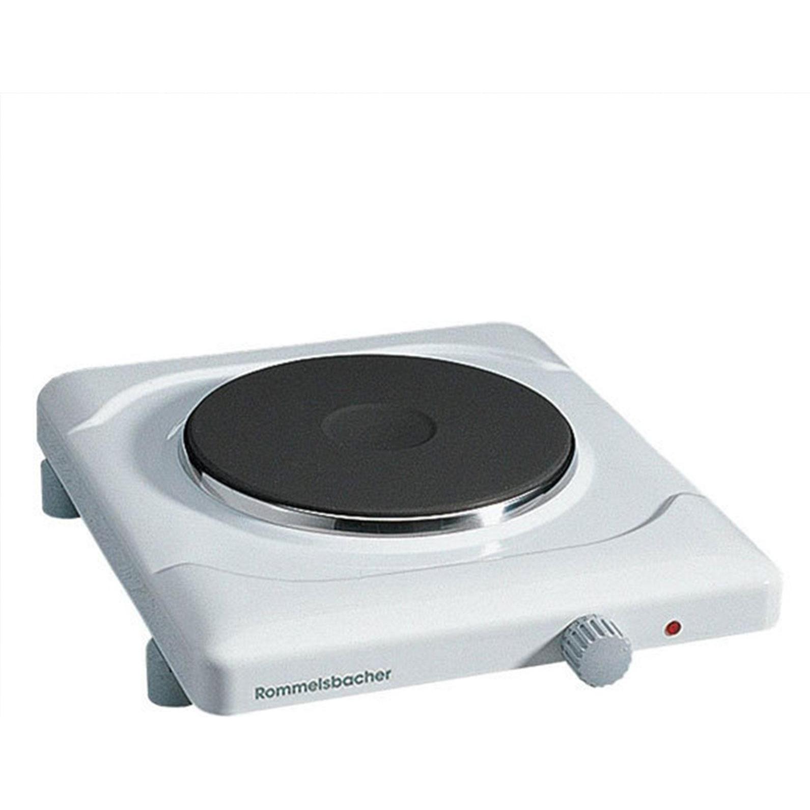 Rommelsbacher Piastra Singola THL 1597: Piano Cottura Portatile Bianco/Nero
