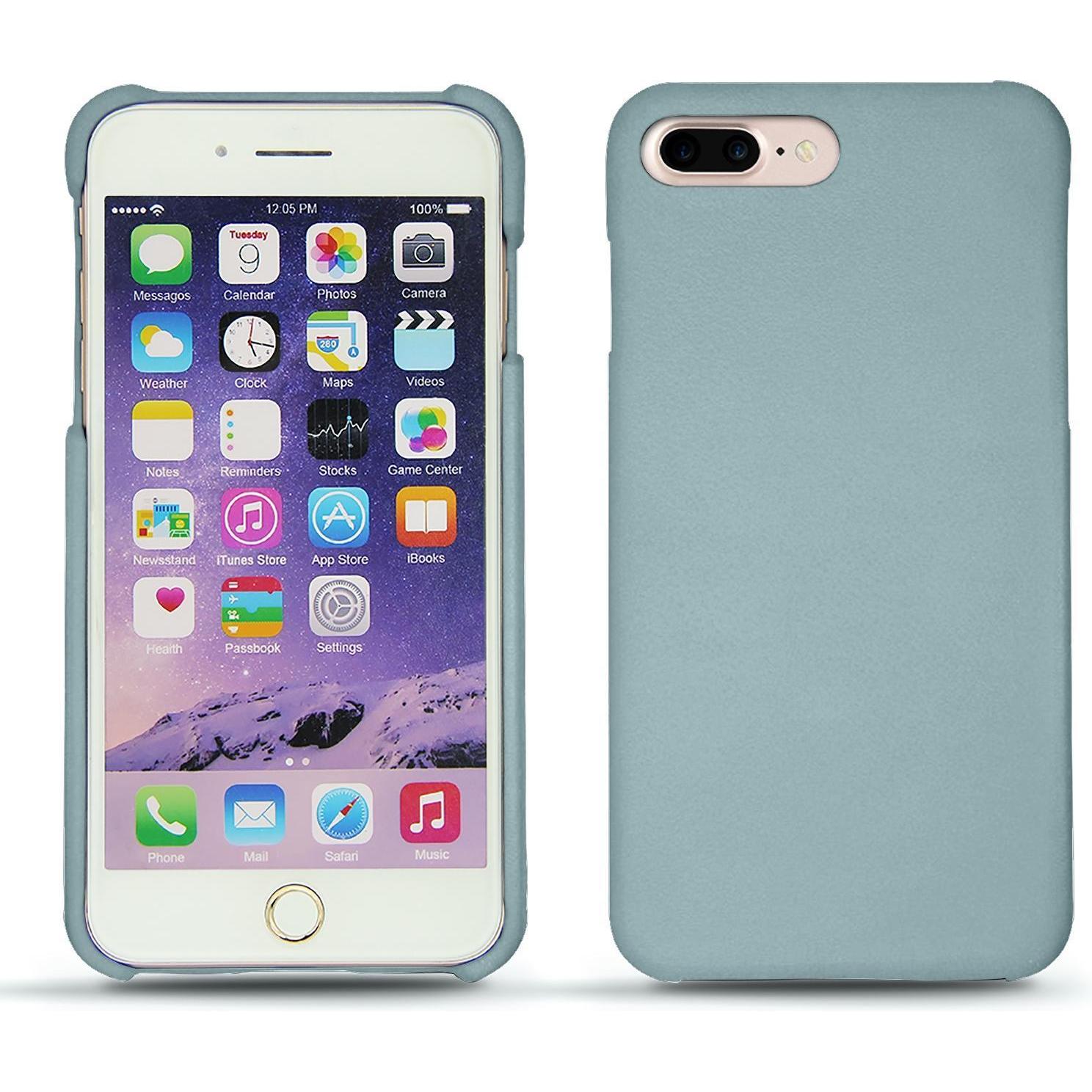Noreve Lederschutzhülle (Apple iPhone 7 Plus), Smartphone Hülle, Blau