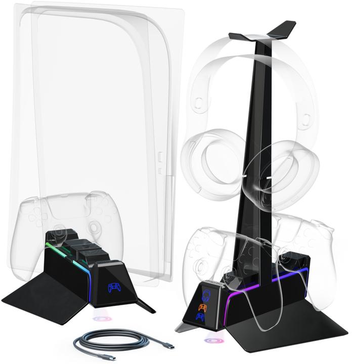 Produktbild Oniverse Ps5 Fast Charging Station - Black (PS5)