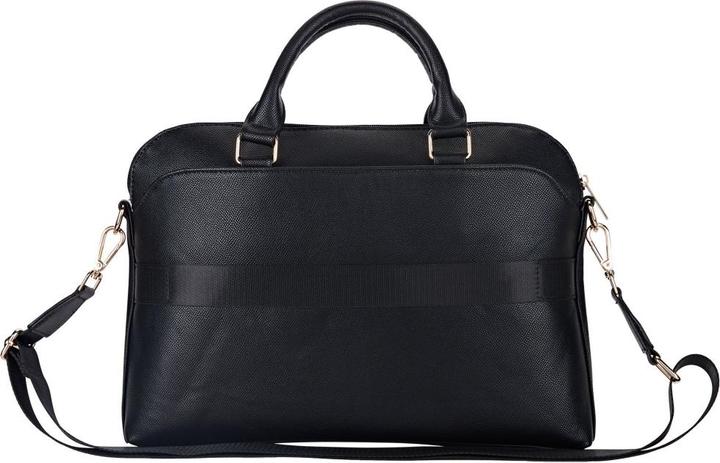 Actual product image Guess Bag Grained Zipper Pocket Triangle Logo 15" black (15")