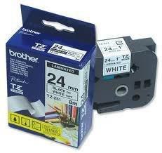 Immagine prodotto Brother Nastro P-Touch nero su bianco (2.40 cm, Bianco)