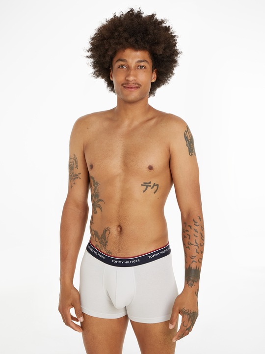 Produktbild MGA Herren-Boxer-Trunk-Hösche 3p Marineblau/Grün/Beige (L)