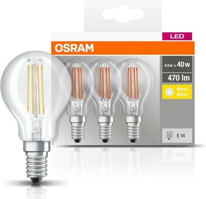 Produktbild Osram Led Base Classic P (E14, 470 lm, 3x)