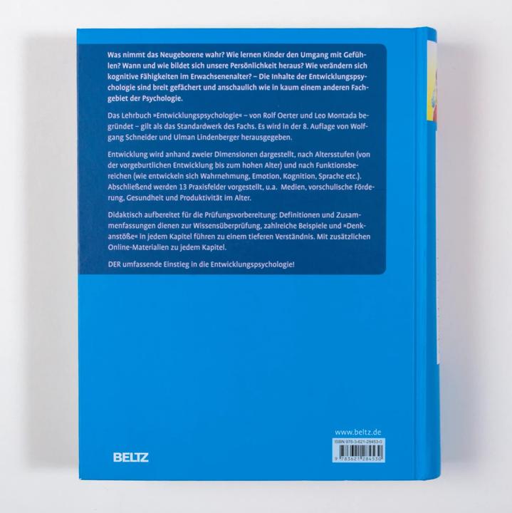 Produktbild Entwicklungspsychologie (Deutsch, Ulman Lindenberger, Wolfgang Schneider, 2018)