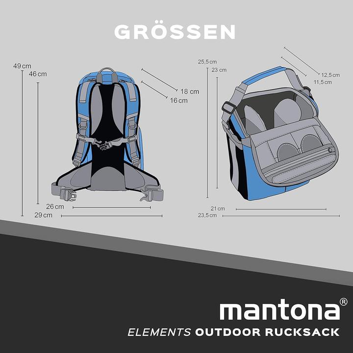 Produktbild mantona Elements Outdoor (Fotorucksack, 31.56 l)