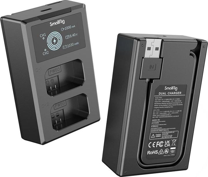 Actual product image SmallRig NP-FW50 Kit 3818 (Camera battery charger, Camera battery)