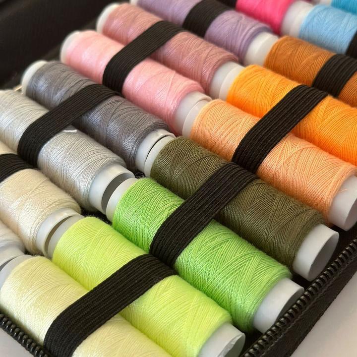 Actual product image Intirilife 126-piece sewing kit in black