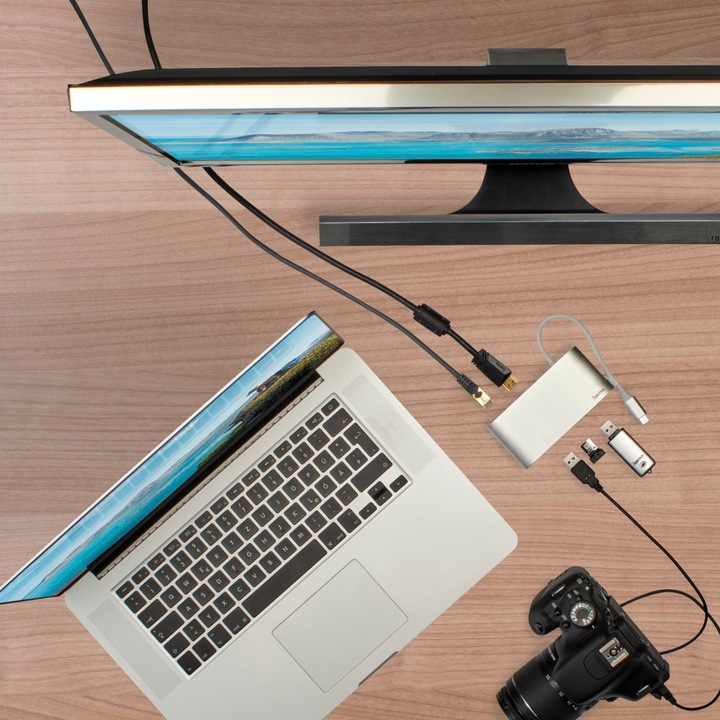 Produktbild Hama USB-C-Multiport Adapter (USB-C, 1 Ports)