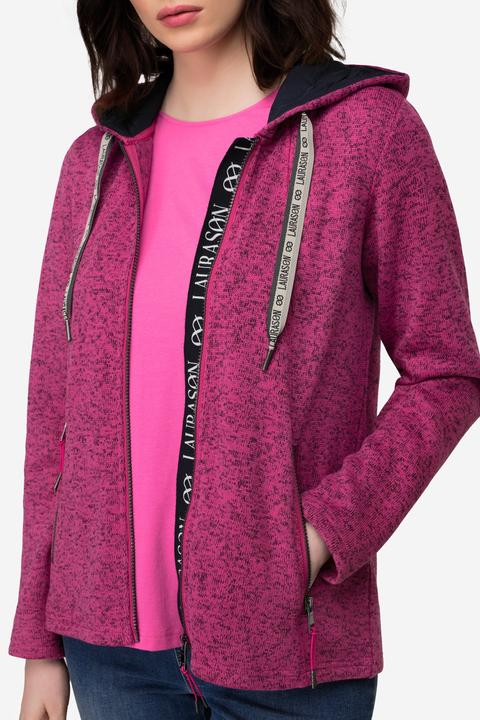 Actual product image Laurasøn Melange Knit Fleece-Lined Zip Up Jacket (S)