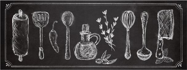 Immagine prodotto Trenddeko Cucina rustica - Panorama (40 x 100 cm)