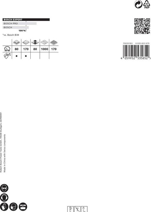 Produktbild Bosch Professional Zubehör EXPERT Tough Material Lochsäge, 102 x 60 mm (102 Millimeter)